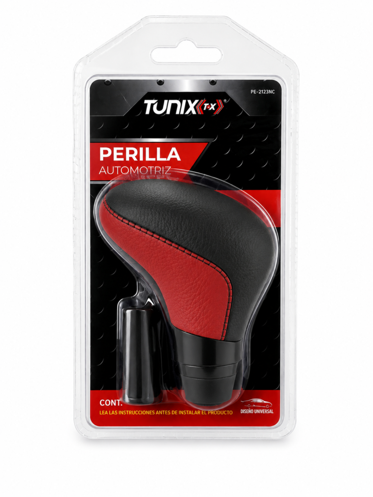 Perilla de Palanca Roja/Negra