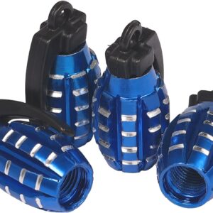 Tapones de Válvula Granada Azul (4 pzas)