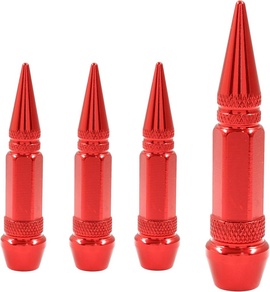 Tapones de Válvula Picos Rojos (4 pzas)