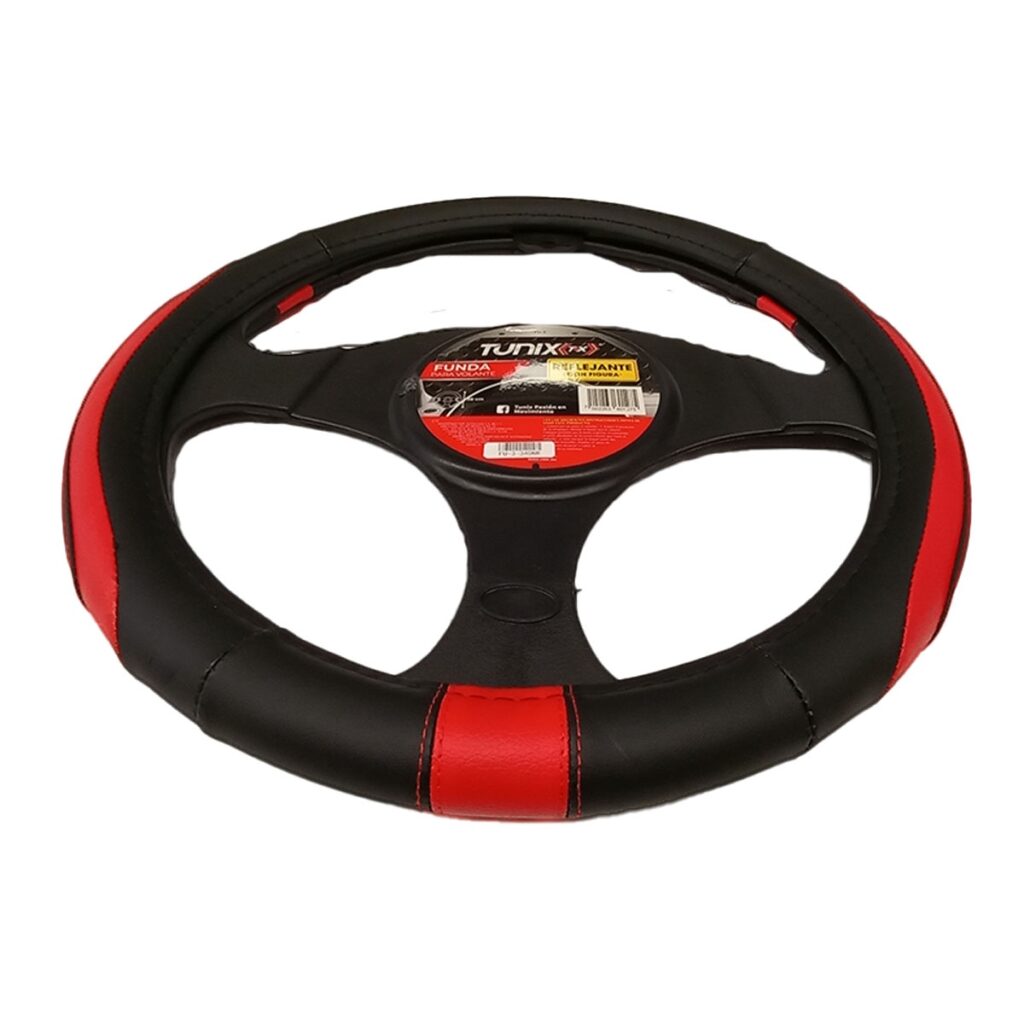 Forro de Volante Deportivo Rojo/Negro